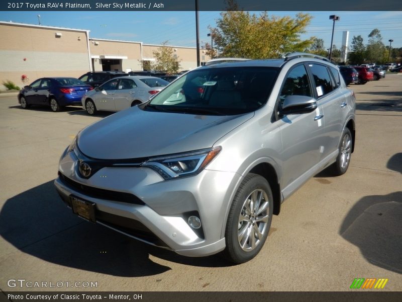 Silver Sky Metallic / Ash 2017 Toyota RAV4 Platinum