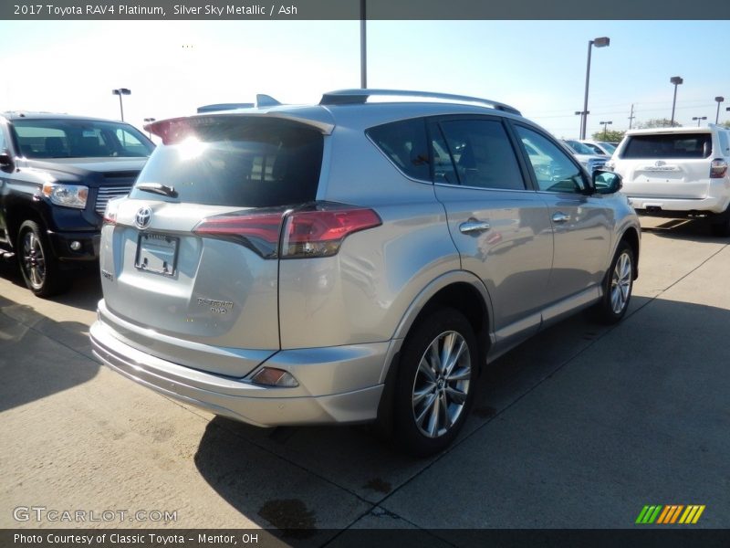 Silver Sky Metallic / Ash 2017 Toyota RAV4 Platinum
