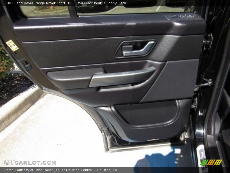 Java Black Pearl / Ebony Black 2007 Land Rover Range Rover Sport HSE
