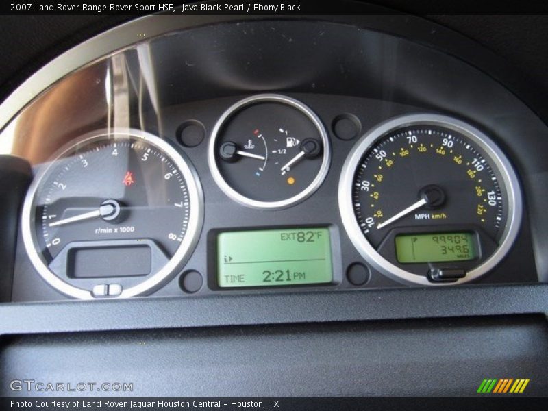 Java Black Pearl / Ebony Black 2007 Land Rover Range Rover Sport HSE