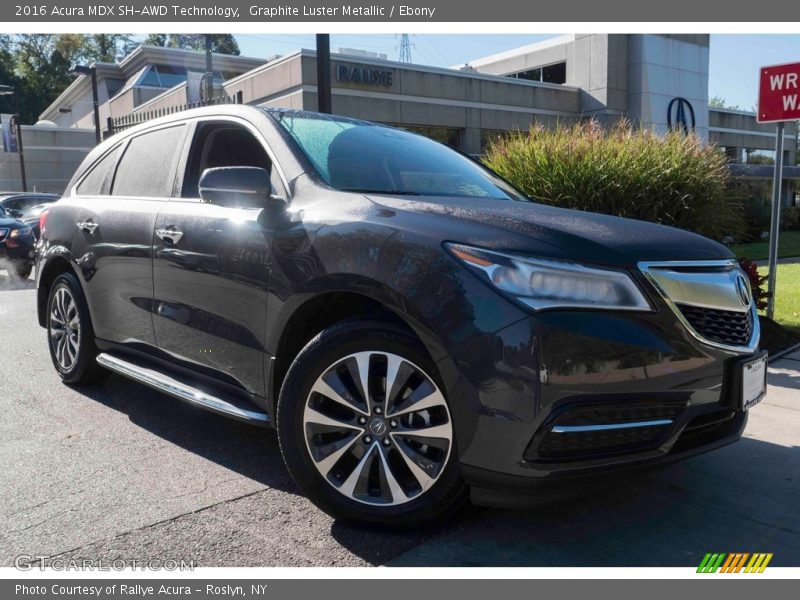 Graphite Luster Metallic / Ebony 2016 Acura MDX SH-AWD Technology