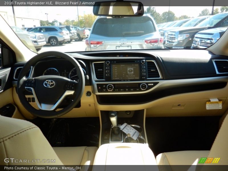 Blizzard Pearl / Almond 2016 Toyota Highlander XLE
