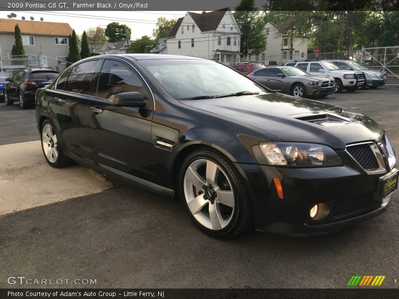 Panther Black / Onyx/Red 2009 Pontiac G8 GT