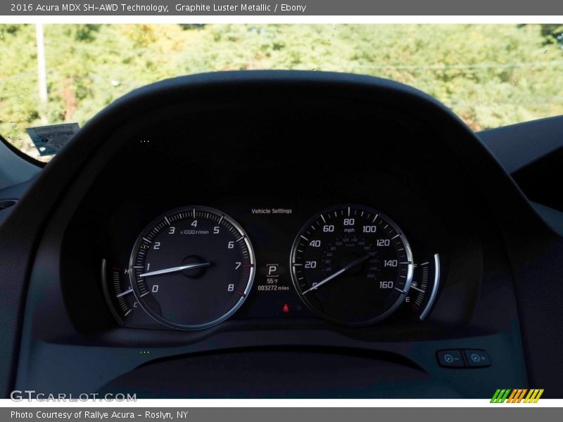 Graphite Luster Metallic / Ebony 2016 Acura MDX SH-AWD Technology