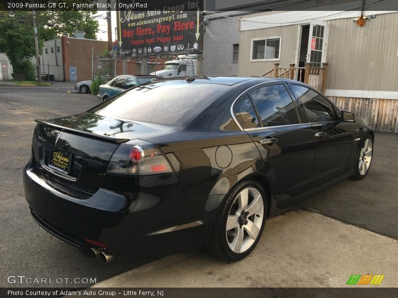 Panther Black / Onyx/Red 2009 Pontiac G8 GT