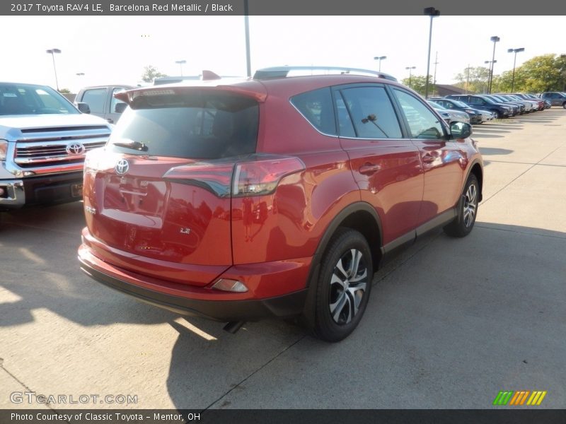 Barcelona Red Metallic / Black 2017 Toyota RAV4 LE