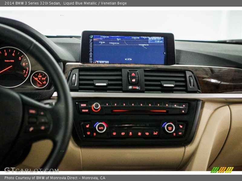 Liquid Blue Metallic / Venetian Beige 2014 BMW 3 Series 320i Sedan