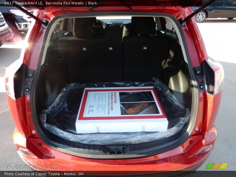 Barcelona Red Metallic / Black 2017 Toyota RAV4 LE