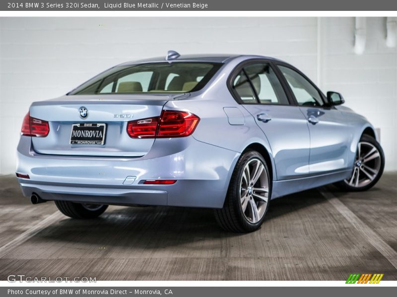 Liquid Blue Metallic / Venetian Beige 2014 BMW 3 Series 320i Sedan