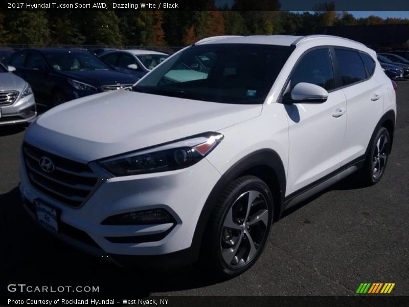 Dazzling White / Black 2017 Hyundai Tucson Sport AWD