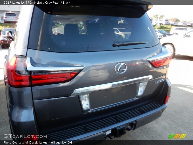 Nebula Gray Pearl / Black 2017 Lexus LX 570