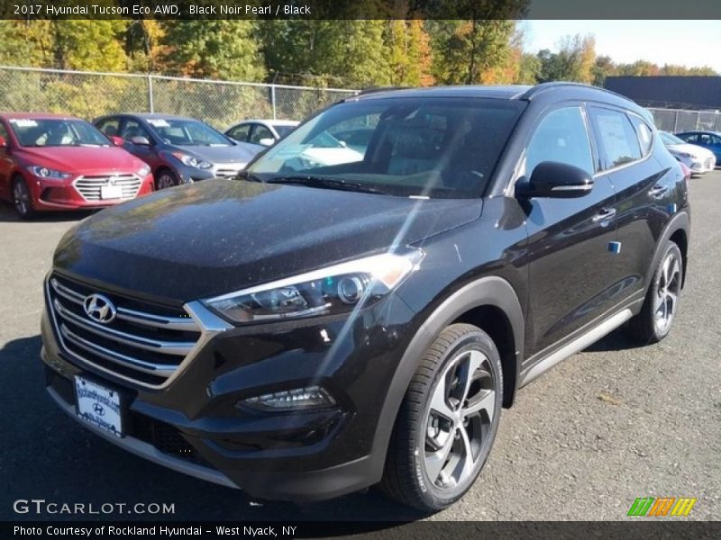 Black Noir Pearl / Black 2017 Hyundai Tucson Eco AWD