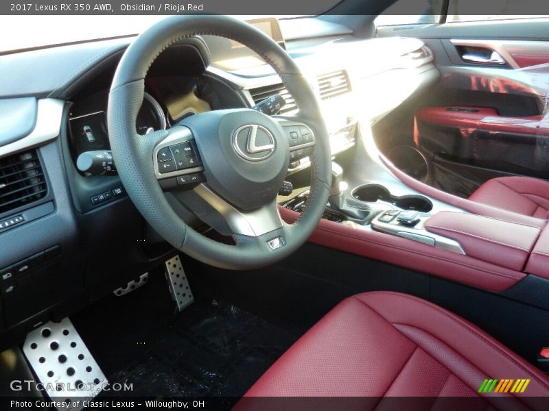 Obsidian / Rioja Red 2017 Lexus RX 350 AWD