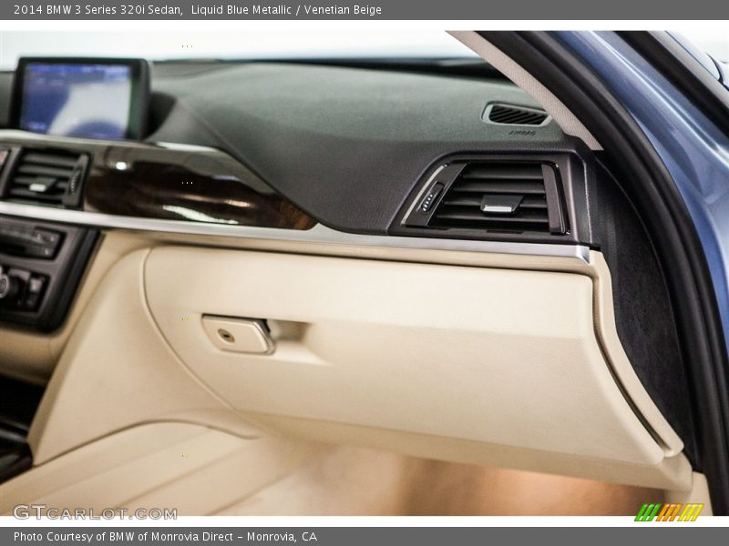 Liquid Blue Metallic / Venetian Beige 2014 BMW 3 Series 320i Sedan