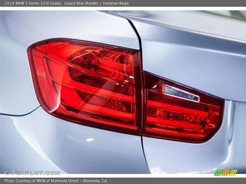 Liquid Blue Metallic / Venetian Beige 2014 BMW 3 Series 320i Sedan