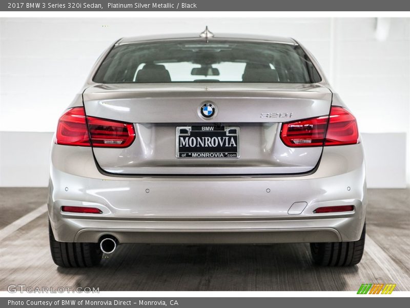 Platinum Silver Metallic / Black 2017 BMW 3 Series 320i Sedan