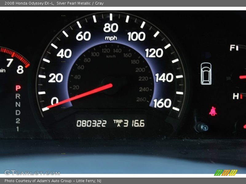 Silver Pearl Metallic / Gray 2008 Honda Odyssey EX-L