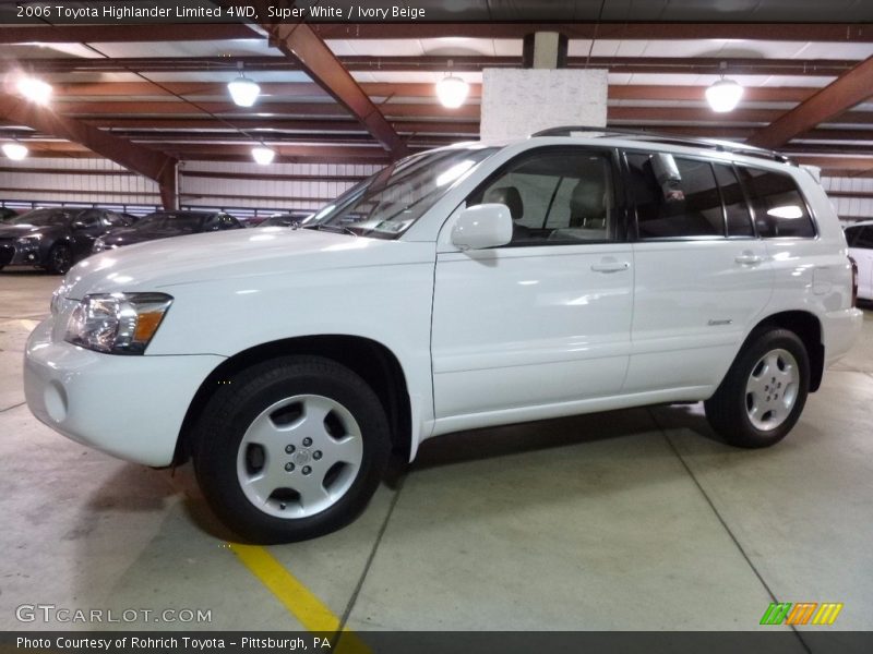 Super White / Ivory Beige 2006 Toyota Highlander Limited 4WD