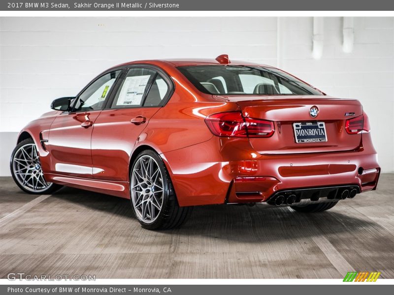 Sakhir Orange II Metallic / Silverstone 2017 BMW M3 Sedan