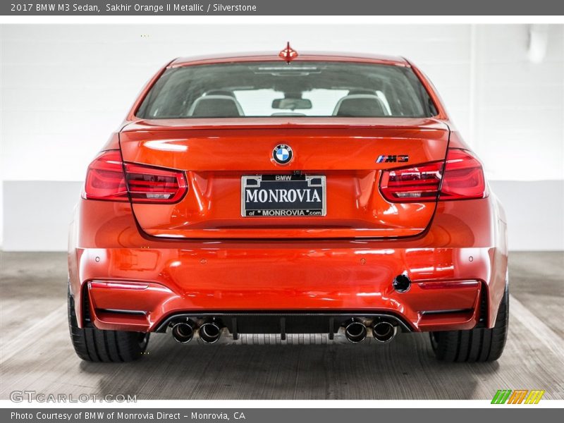 Sakhir Orange II Metallic / Silverstone 2017 BMW M3 Sedan