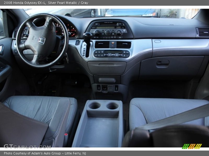 Silver Pearl Metallic / Gray 2008 Honda Odyssey EX-L