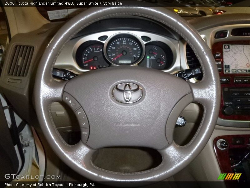Super White / Ivory Beige 2006 Toyota Highlander Limited 4WD