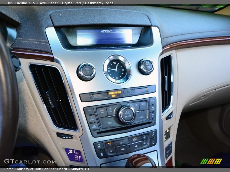 Crystal Red / Cashmere/Cocoa 2009 Cadillac CTS 4 AWD Sedan