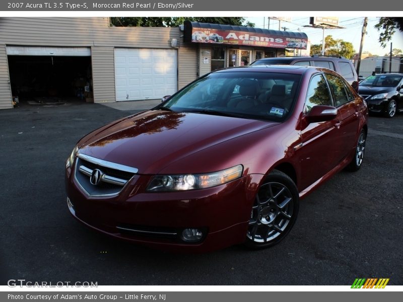 Moroccan Red Pearl / Ebony/Silver 2007 Acura TL 3.5 Type-S