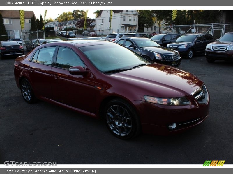 Moroccan Red Pearl / Ebony/Silver 2007 Acura TL 3.5 Type-S