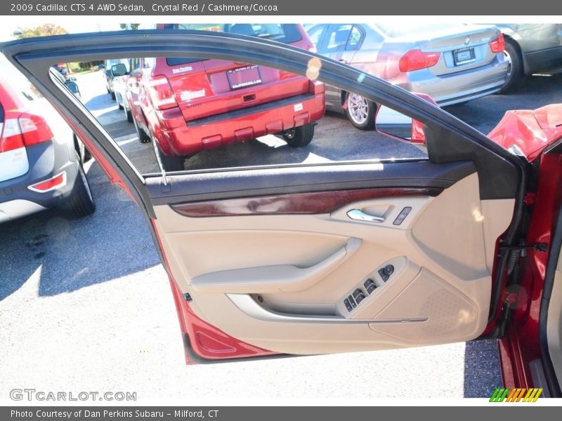 Crystal Red / Cashmere/Cocoa 2009 Cadillac CTS 4 AWD Sedan