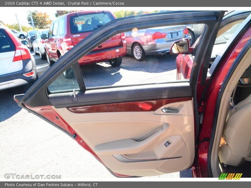 Crystal Red / Cashmere/Cocoa 2009 Cadillac CTS 4 AWD Sedan