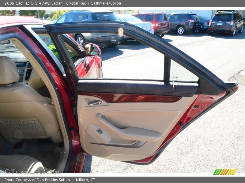 Crystal Red / Cashmere/Cocoa 2009 Cadillac CTS 4 AWD Sedan