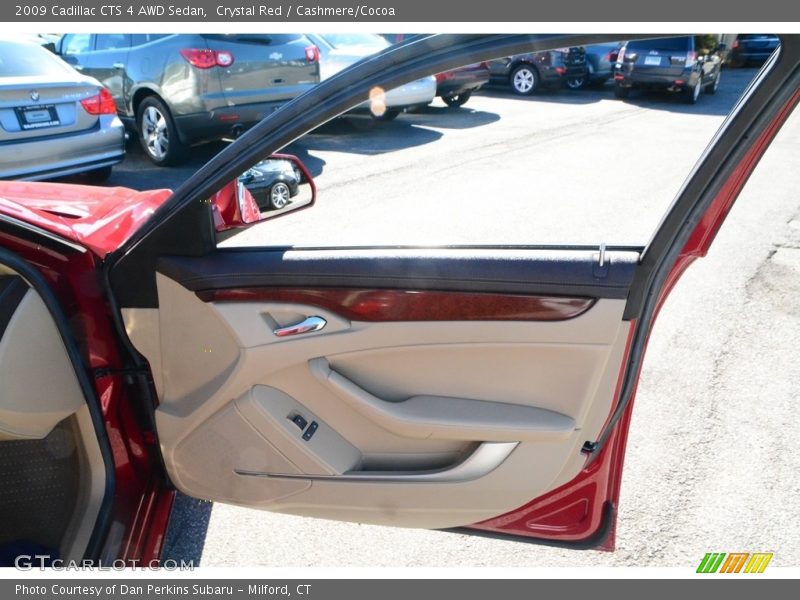 Crystal Red / Cashmere/Cocoa 2009 Cadillac CTS 4 AWD Sedan