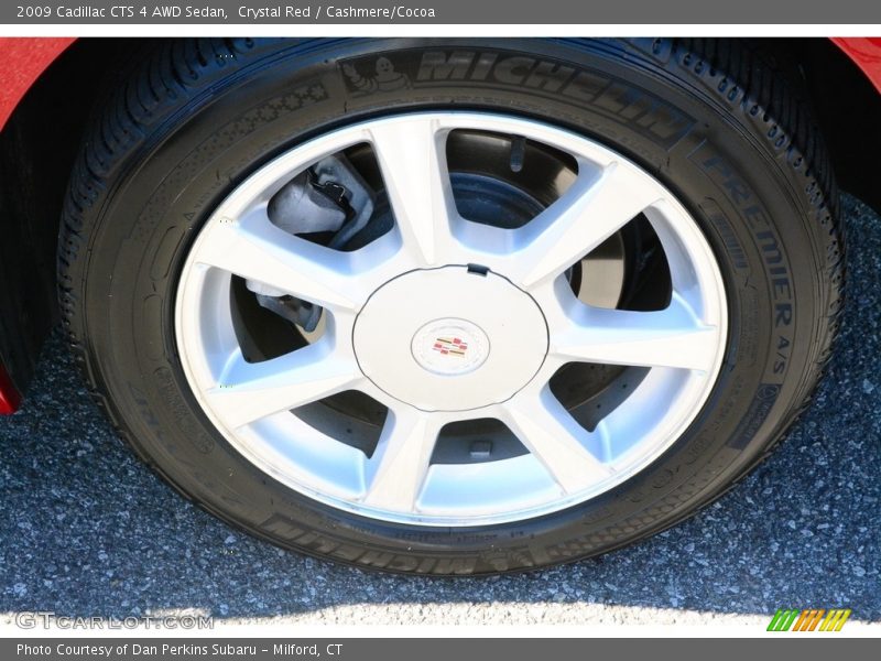 Crystal Red / Cashmere/Cocoa 2009 Cadillac CTS 4 AWD Sedan