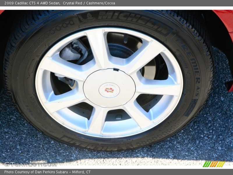 Crystal Red / Cashmere/Cocoa 2009 Cadillac CTS 4 AWD Sedan