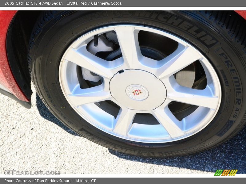 Crystal Red / Cashmere/Cocoa 2009 Cadillac CTS 4 AWD Sedan
