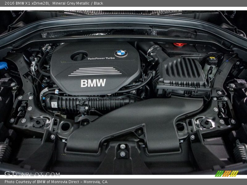 Mineral Grey Metallic / Black 2016 BMW X1 xDrive28i