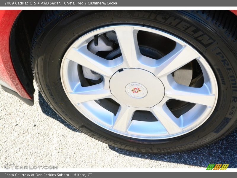 Crystal Red / Cashmere/Cocoa 2009 Cadillac CTS 4 AWD Sedan