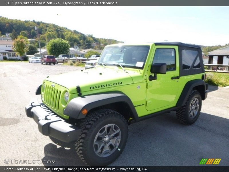 Hypergreen / Black/Dark Saddle 2017 Jeep Wrangler Rubicon 4x4