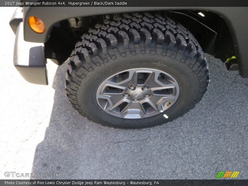 Hypergreen / Black/Dark Saddle 2017 Jeep Wrangler Rubicon 4x4