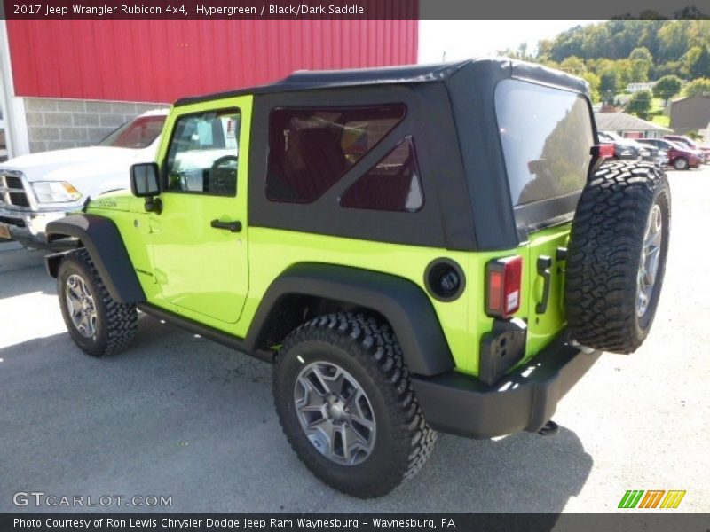 Hypergreen / Black/Dark Saddle 2017 Jeep Wrangler Rubicon 4x4