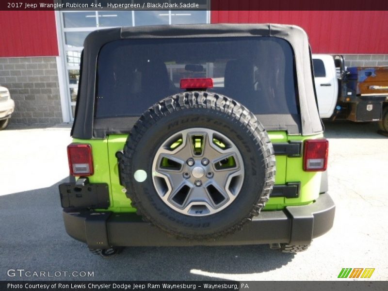 Hypergreen / Black/Dark Saddle 2017 Jeep Wrangler Rubicon 4x4