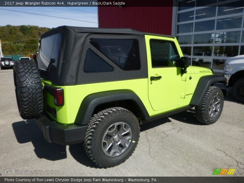 Hypergreen / Black/Dark Saddle 2017 Jeep Wrangler Rubicon 4x4