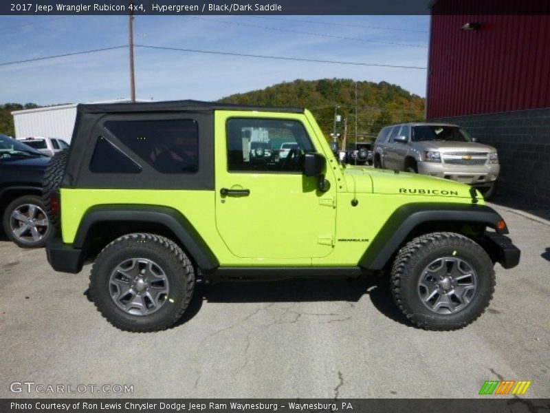 Hypergreen / Black/Dark Saddle 2017 Jeep Wrangler Rubicon 4x4