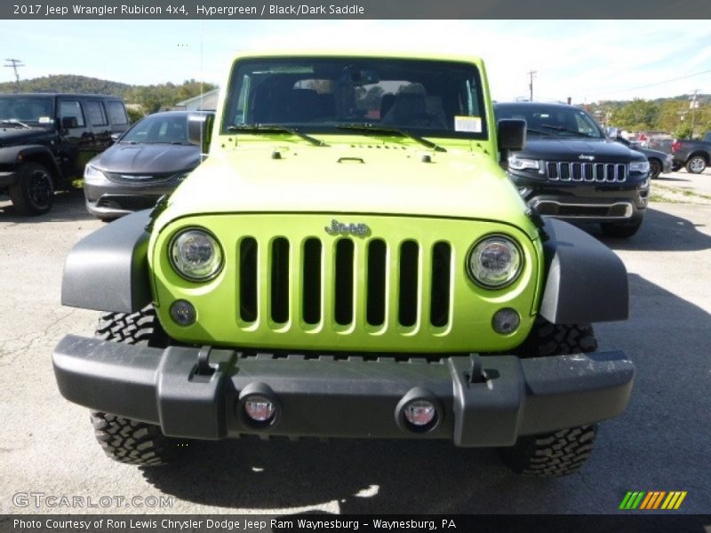 Hypergreen / Black/Dark Saddle 2017 Jeep Wrangler Rubicon 4x4