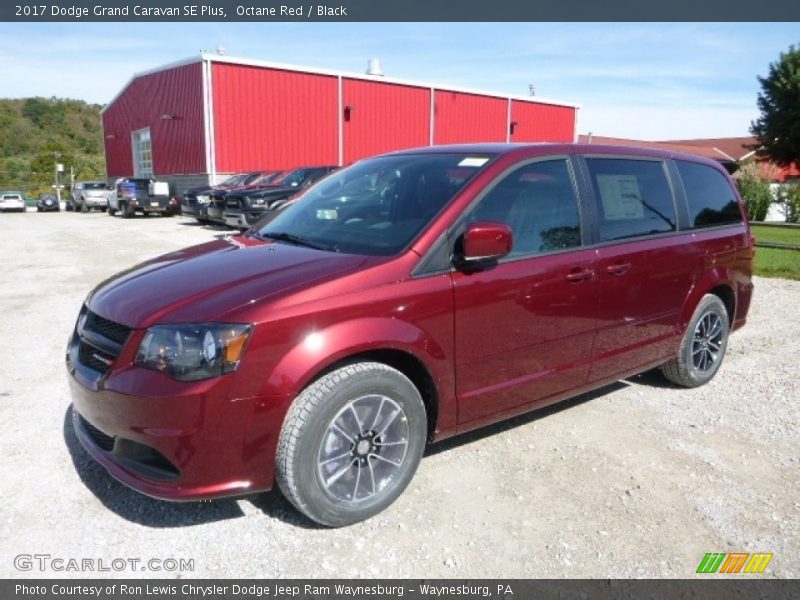 Octane Red / Black 2017 Dodge Grand Caravan SE Plus