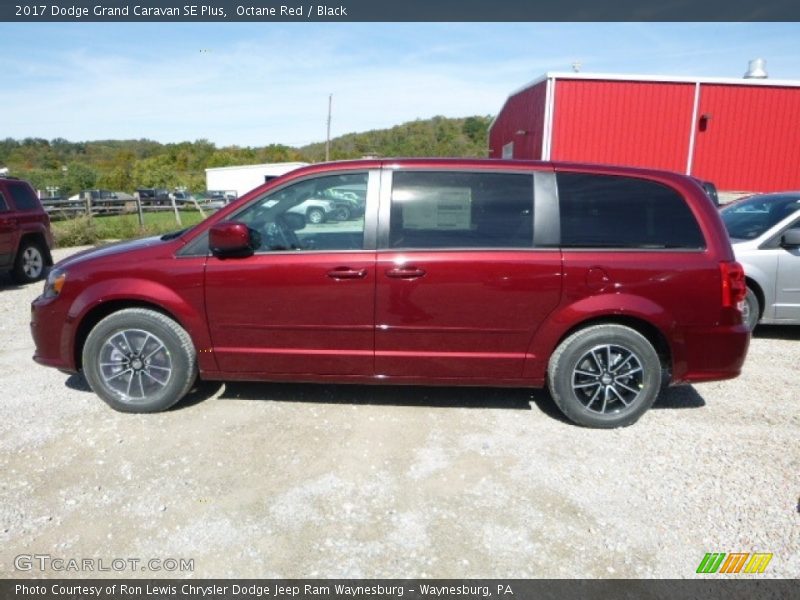 Octane Red / Black 2017 Dodge Grand Caravan SE Plus