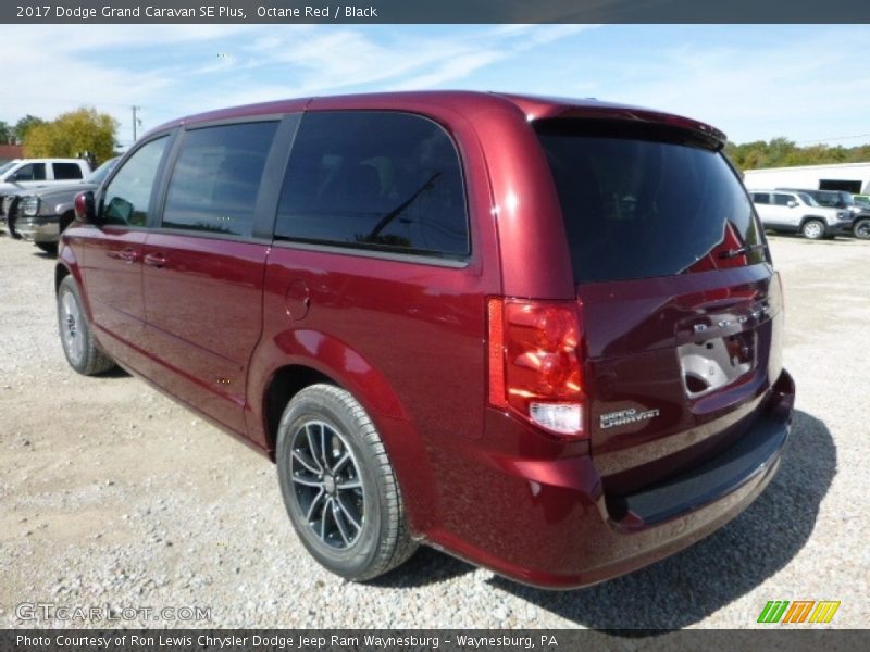 Octane Red / Black 2017 Dodge Grand Caravan SE Plus