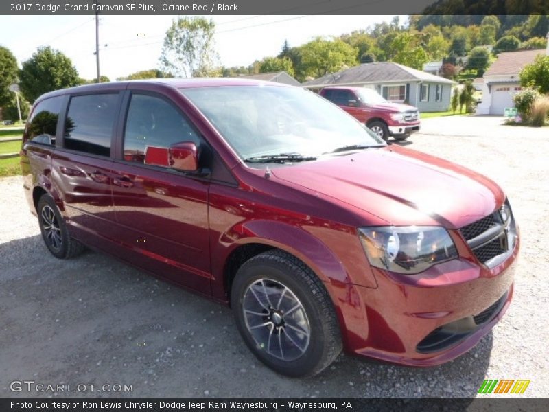 Octane Red / Black 2017 Dodge Grand Caravan SE Plus