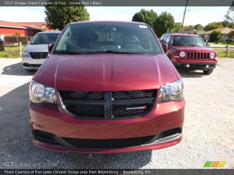 Octane Red / Black 2017 Dodge Grand Caravan SE Plus